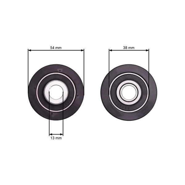 Koło pasowe napinacza paska klinowego do ciągników ogrodowych Husqvarna Partner Jonsered McCulloch Poulan Craftsman Weed Eater (OEM 532166043 166043)