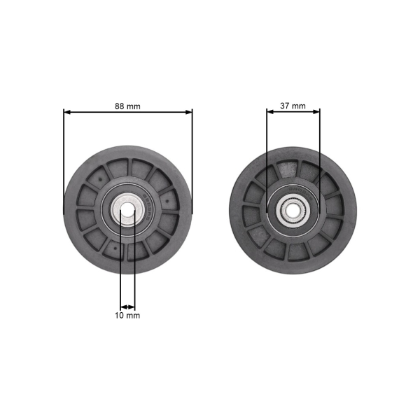 Koło pasowe napinacza paska klinowego do ciągników ogrodowych Husqvarna Partner Jonsered McCulloch Poulan Weed Eater Craftsman (OEM 532194327 194327)