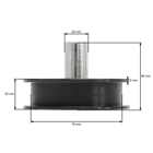 Koło pasowe napinacza paska klinowego do ciągników ogrodowych Husqvarna Partner Jonsered McCulloch Poulan Weed Eater Craftsman Ryobi (OEM 532179114 179114)