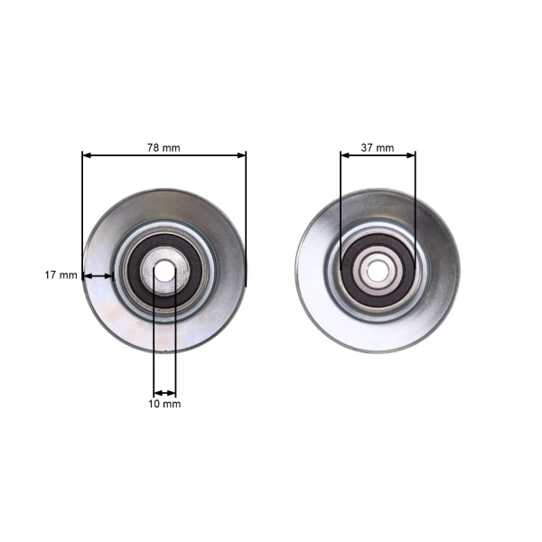 Koło pasowe napinacza paska klinowego do ciągników ogrodowych MTD Columbia Gutbrod Bolens Wolf Garten (OEM 756-0236 756-05234)