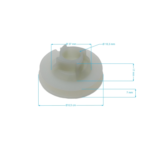 Koło pasowe rozrusznika piły łańcuchowej OLEO-MAC Oleomac 936 940 940C GS940 Efco 136 140S MT4000 (OEM 50050017A)
