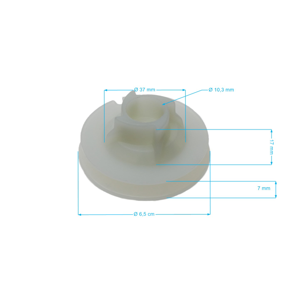 Koło pasowe rozrusznika piły łańcuchowej OLEO-MAC Oleomac 936 940 940C GS940 Efco 136 140S MT4000 (OEM 50050017A)