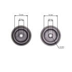 Koło podporowe kosiarki do ciągników ogrodowych Husqvarna Partner McCulloch MTD Ariens Snapper Murray Toro Cub Cadet Murray (OEM 532133957 539107610)