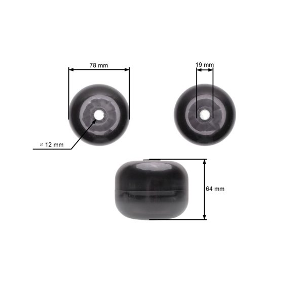 Koło podporowe kosiarki do traktorków ogrodowych Castel Garden Stiga Brill Stiga Alpina (OEM 82700000/0 1136-0526-01)