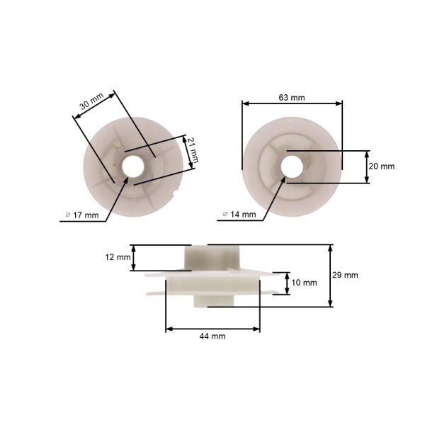 Koło rozrusznika do chińskich pił łańcuchowych i pił z rynku hobbystycznego z silnikiem 38cc