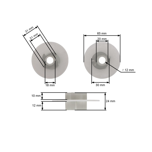 Koło rozrusznika do pił chińskich i pił łańcuchowych z rynku hobbystycznego o pojemności silnika 45 cm3 52 cm3