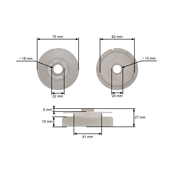 Koło rozrusznika do pił chińskich i pił łańcuchowych z rynku hobbystycznego o pojemności silnika 45 cm3 52 cm3