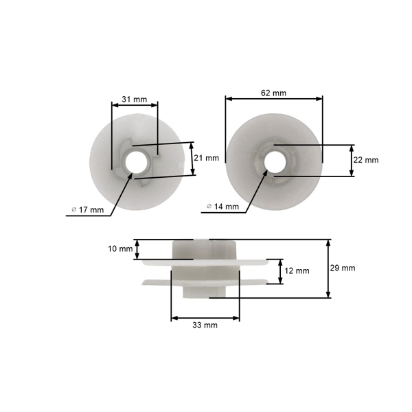 Koło rozrusznika do pił chińskich i pił łańcuchowych z rynku hobbystycznego o pojemności silnika 45 cm3 52 cm3