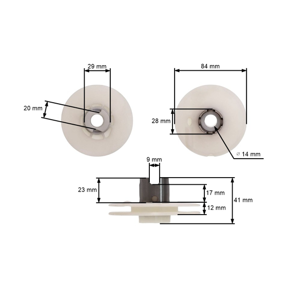 Koło rozrusznika do pił łańcuchowych i wyrzynarek Husqvarna Partner 3120 3120XP K1250 K1260 3122K 3120K (OEM 501896701)