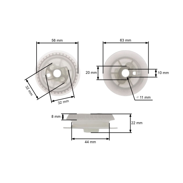 Koło rozrusznika HS PARTS do pił łańcuchowych i dmuchaw Stihl 017 018 019 021 023 025 MS170 MS180 MS210 MS230 MS250 MS191T BT45 BG45 HS81 BR45C (OEM 11231950400)