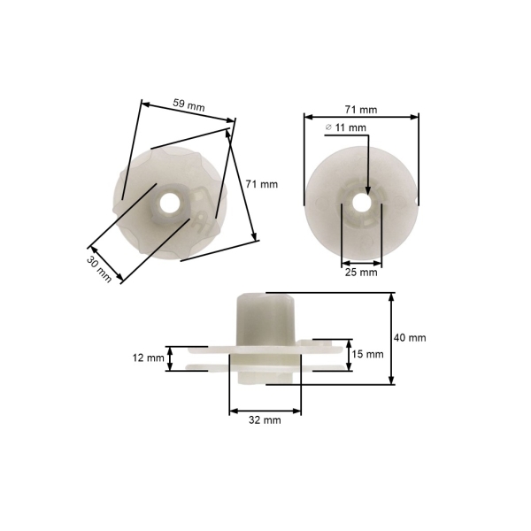 Koło rozrusznika piły łańcuchowej do Husqvarna 120 Mark II 230 235 236 240 Jonsered CS2234 CS2238 McCulloch Mac 738 Mac 740 Mac 838 Partner P738 P740 Poulan S1970 (OEM 530057890)