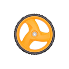 Koło tylne do kosiarek Husqvarna Partner Electrolux Craftsman McCulloch Poulan (OEM 532403509 532432747 532432749 431880X460 193929X427)