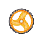 Koło tylne do kosiarek Husqvarna Partner Electrolux Craftsman McCulloch Poulan (OEM 532403509 532432747 532432749 431880X460 193929X427)