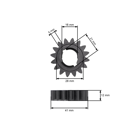Koło zamachowe do silników Briggs & Stratton 12,0 PS - 15,0 PS (OEM 392134 399676 696537)