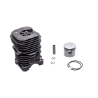 Kompletny cylinder do piły łańcuchowej HS PARTS z tłokiem do Partner 350 351 370 390 420 Poulan 2250 2350 2450 Jonsered 2035 McCulloch Mac Cat 440 41 mm (OEM 530069606)