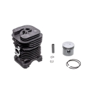 Kompletny cylinder do piły łańcuchowej HS PARTS z tłokiem do Partner 350 351 370 390 420 Poulan 2250 2350 2450 Jonsered 2035 McCulloch Mac Cat 440 41 mm (OEM 530069606)