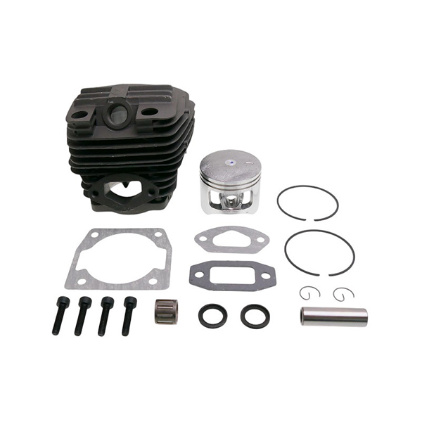 Kompletny cylinder HS PARTS z tłokiem 45 mm do chińskich pił łańcuchowych i pił z rynku hobbystycznego z silnikiem o pojemności 52cc