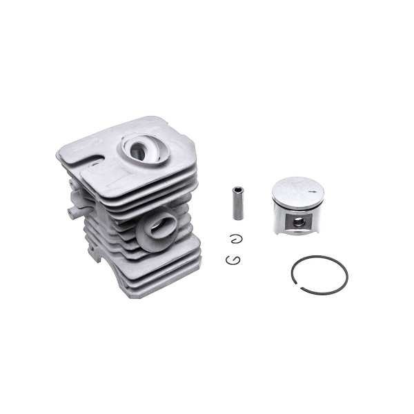 Kompletny cylinder HS PARTS z tłokiem do pił łańcuchowych i kos spalinowych Husqvarna 40 45 49 240R 245R Jonsered GR41 GR44 GR50 RS44 2041 2045 2050 42 mm (OEM 503440802)