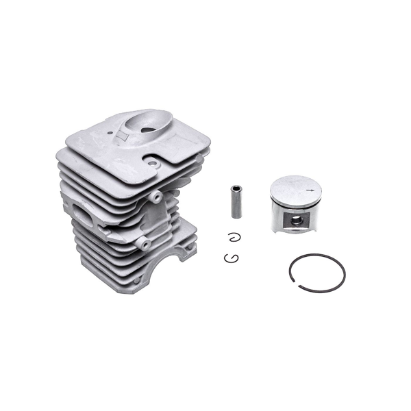 Kompletny cylinder HS PARTS z tłokiem do pił łańcuchowych i kos spalinowych Husqvarna 40 45 49 240R 245R Jonsered GR41 GR44 GR50 RS44 2041 2045 2050 42 mm (OEM 503440802)