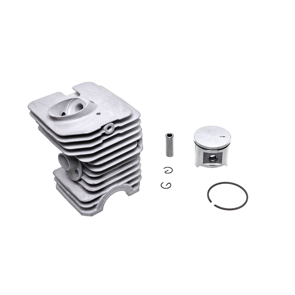 Kompletny cylinder HS PARTS z tłokiem do pił łańcuchowych i kos spalinowych Husqvarna 40 45 49 240R 245R Jonsered GR41 GR44 GR50 RS44 2041 2045 2050 42 mm (OEM 503440802)