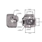 Kompletny cylinder tłokowy do pił łańcuchowych Husqvarna 445 445E 450 450E 450 Rancher Jonsered CS2245 CS2250 S 44 mm (OEM 544119802)
