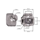 Kompletny cylinder tłokowy do pił łańcuchowych Husqvarna 445 445E 450 450E 450 Rancher Jonsered CS2245 CS2250 S 44 mm (OEM 544119802)