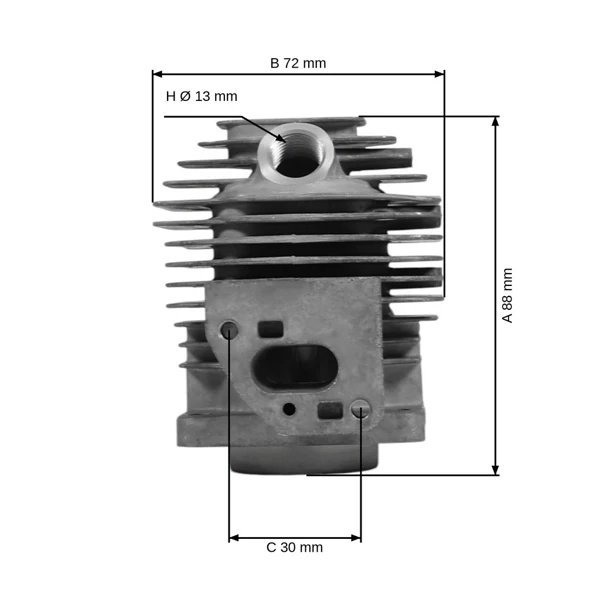 Kompletny cylinder z tłokiem 36 mm do chińskich wykaszarek i kos do krzaków na rynek hobbystyczny z silnikiem o pojemności 32 cm3