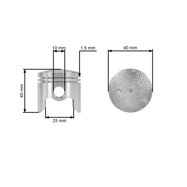 Kompletny cylinder z tłokiem 40 mm do chińskich wykaszarek i wykaszarek hobbystycznych, z silnikiem o pojemności 43 cm3