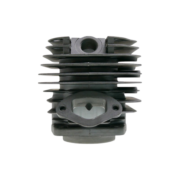 Kompletny cylinder z tłokiem 43 mm do pił łańcuchowych przeznaczonych na rynek chiński i hobbystyczny, o pojemności silnika 45–58 cm3