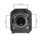 Kompletny cylinder z tłokiem 44 mm do chińskich wykaszarek i kos do krzaków na rynek hobbystyczny, z silnikiem o pojemności 52 cm3