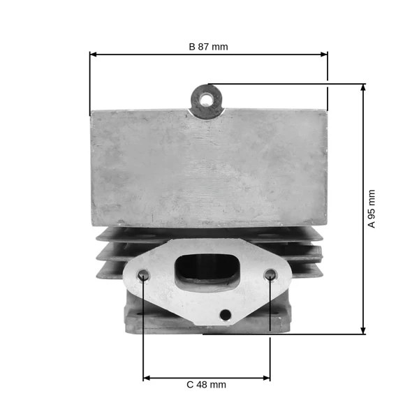 Kompletny cylinder z tłokiem do opryskiwaczy silnikowych Stihl SR420 BR320 BR400 BR340 46 mm (OEM 42030201201)