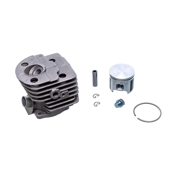 Kompletny cylinder z tłokiem do pił łańcuchowych Husqvarna 51 55 55 Rancher Nikasil 46 mm (OEM 503609104 503609171 503971871 503609102 503609172)