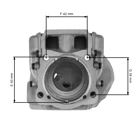 Kompletny cylinder z tłokiem do pił łańcuchowych Husqvarna 545 545XP 550 550XP Jonsered CS2252 CS2253 43 mm (OEM 577764708 577764706)