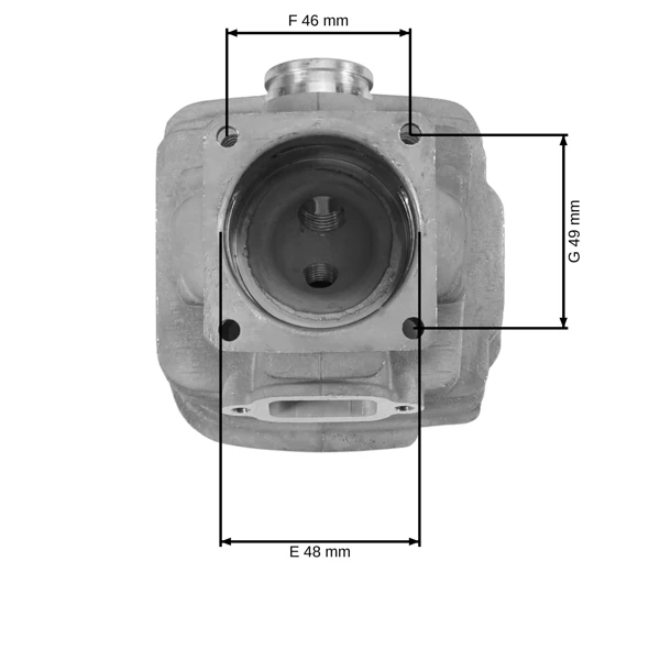 Kompletny cylinder z tłokiem do pił łańcuchowych Stihl 034 036 MS340 MS360 48 mm (OEM 11250201206)
