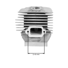 Kompletny cylinder z tłokiem do piły łańcuchowej Stihl 065 MS650 52 mm (OEM 11220201219)