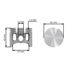 Kompletny cylinder z tłokiem do piły łańcuchowej Stihl 065 MS650 52 mm (OEM 11220201219)