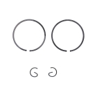 Kompletny cylinder z tłokiem do podkaszarek Stihl FS230 FS235 (OEM 41510201201)