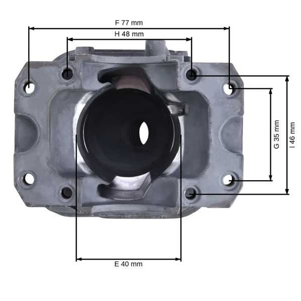 Kompletny cylinder z tłokiem HS PARTS do pił łańcuchowych Husqvarna 141 142 Jonsered 2040 CS2040 40 mm (OEM 530069941)