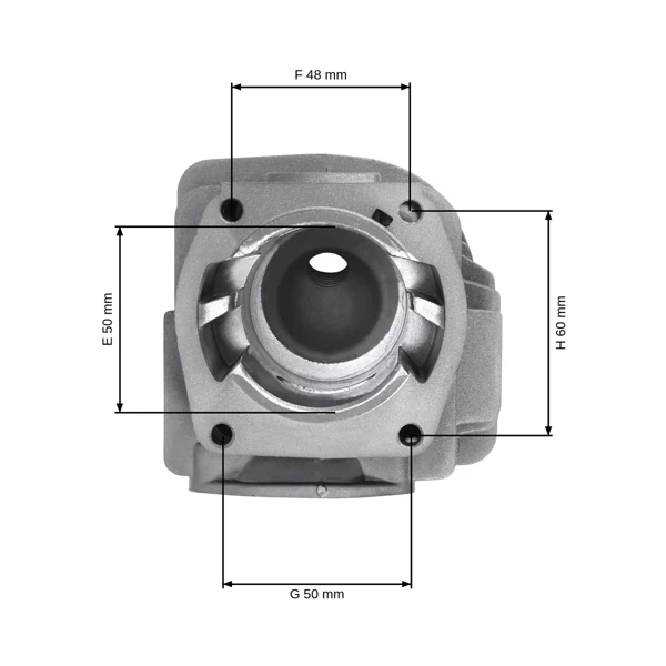Kompletny cylinder z tłokiem HS PARTS do pił łańcuchowych Husqvarna 362XP 371XP 372XP 371K Jonsered 2063 2071 2163 2171 CS2163 CS2171 50 mm (OEM 503691073)