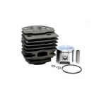 Kompletny cylinder z tłokiem HS PARTS do piły łańcuchowej Husqvarna 51 55 55 Rancher 46 mm (OEM 503609171)