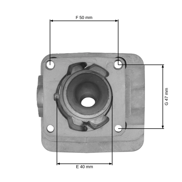 Kompletny cylinder z tłokiem HS PARTS do Stihl FS200 FS200R FS250 FS250R FS300 FS350 FS380 FT250 40 mm (OEM 41340201219)