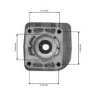 Kompletny cylinder z tłokiem HS PARTS do wykaszarki Stihl FR350 FR450 FR480 FR480C FS400 FS450 FS480 SP451 SP481 44 mm (OEM 41280201202)