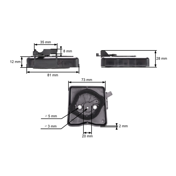 Kompletny filtr powietrza z osłoną do kos spalinowych chińskich i wykaszarek z marketów hobbystycznych o pojemności silnika 43cc - 52cc