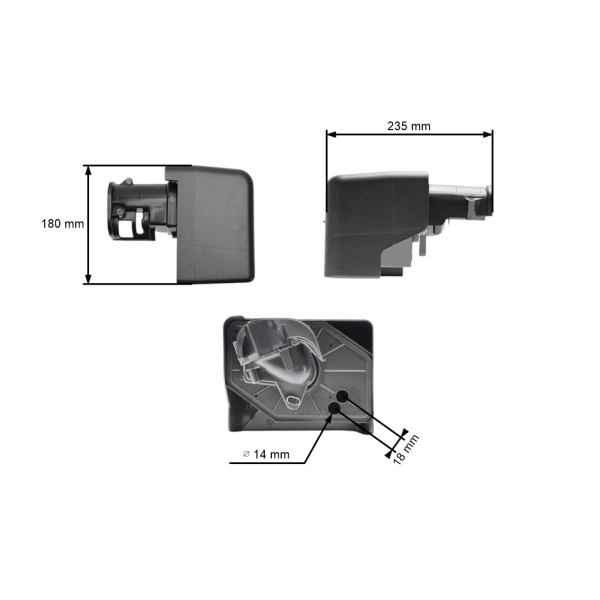 Kompletny filtr powietrza z osłoną do silników Honda GX340 GX390