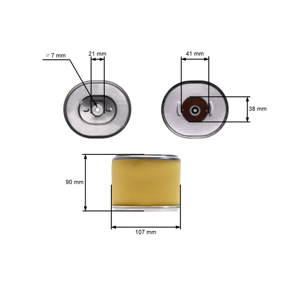 Kompletny filtr powietrza z osłoną do silników Honda GX340 GX390