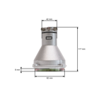 Kompletny kołnierz z bębnem sprzęgłowym do chińskich wykaszarek i wykaszarek hobbystycznych z rurą o średnicy 26 mm, wałem 7 zębów