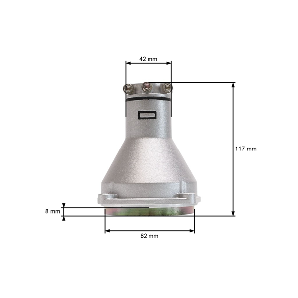 Kompletny kołnierz z bębnem sprzęgłowym do chińskich wykaszarek i wykaszarek hobbystycznych z rurą o średnicy 26 mm, wałem 7 zębów