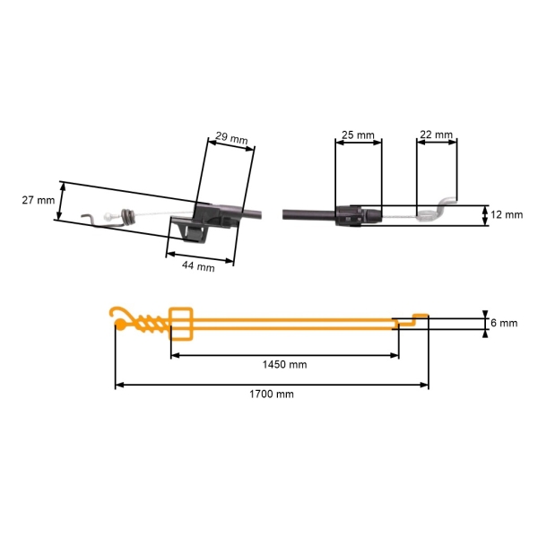 Kompletny przewód napędowy koła do oryginalnej części piły łańcuchowej Husqvarna Partner Electrolux Craftsman McCulloch Poulan Jonsered (OEM 588479201 424919)