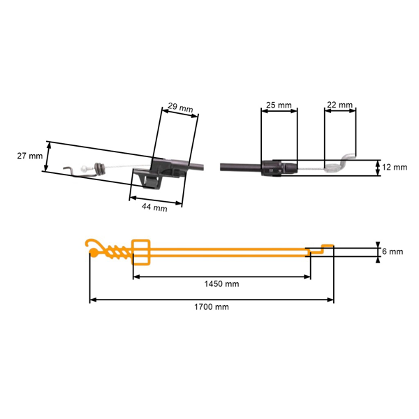 Kompletny przewód napędowy koła do oryginalnej części piły łańcuchowej Husqvarna Partner Electrolux Craftsman McCulloch Poulan Jonsered (OEM 588479201 424919)