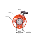 Kompletny rozrusznik do kosy Husqvarna 124 L 125 L 125LD 125 E 128L 128LD (OEM 579063101)
